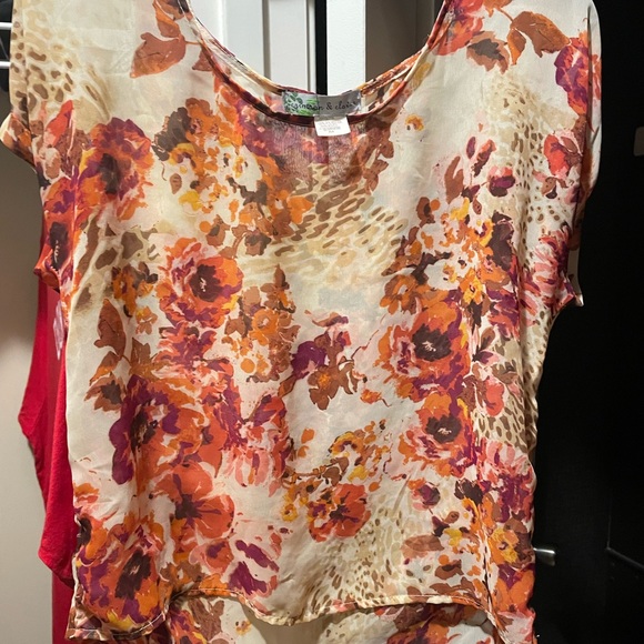 Floral leopard blouse - Picture 1 of 1